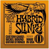 Ernie Ball 2222 струны для эл.гитары Nickel Wound Hybrid Slinky