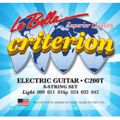 La Bella C200T Criterion Комплект струн для электрогитары 009-042 