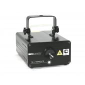 Involight SLL150RG-FS - лазерный эффект, 120 мВт красный, 30 мВт зелёный, DMX-512