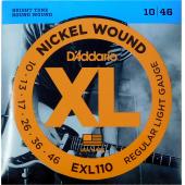 D`ADDARIO EXL-110 струны для эл .гит Regular Light, никель, 10-46
