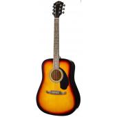 FENDER FA-125 Dreadnought, SB WN акустическая гитара с чехлом