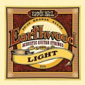 Ernie Ball P02004 Earthwood Light Комплект струн для акустической гитары, бронза, 11-52, 